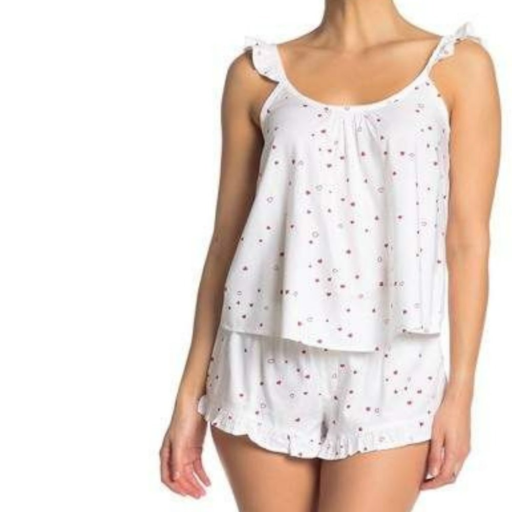 Women's White Floral Sleepwear Set